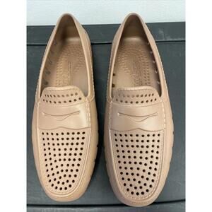 Floafers Mens Country Club Driver Flats Driftwood Brown Size 8